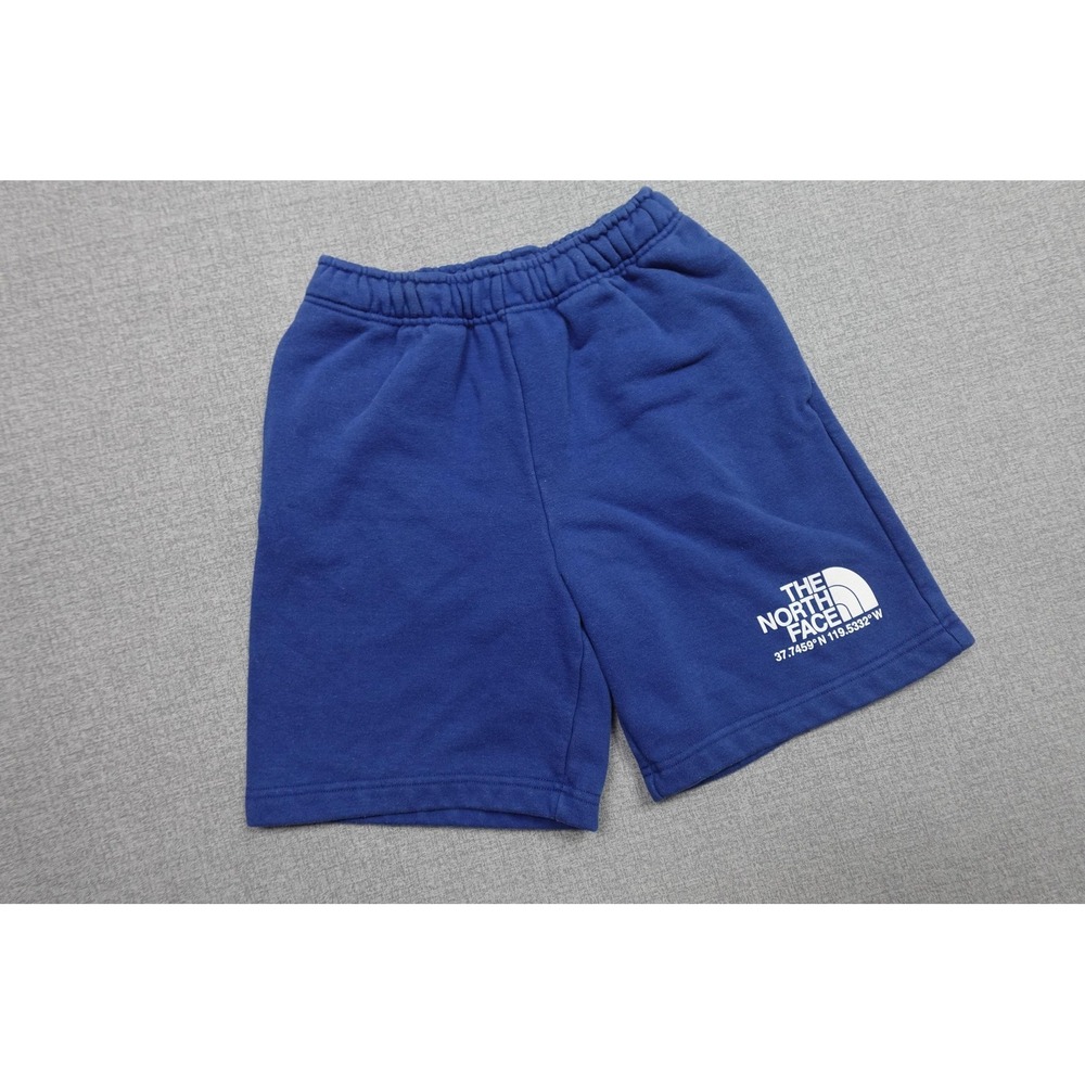 The North Face Sweat Shorts Mens XS Blue Fleece Elastic Waist Lounge Casual